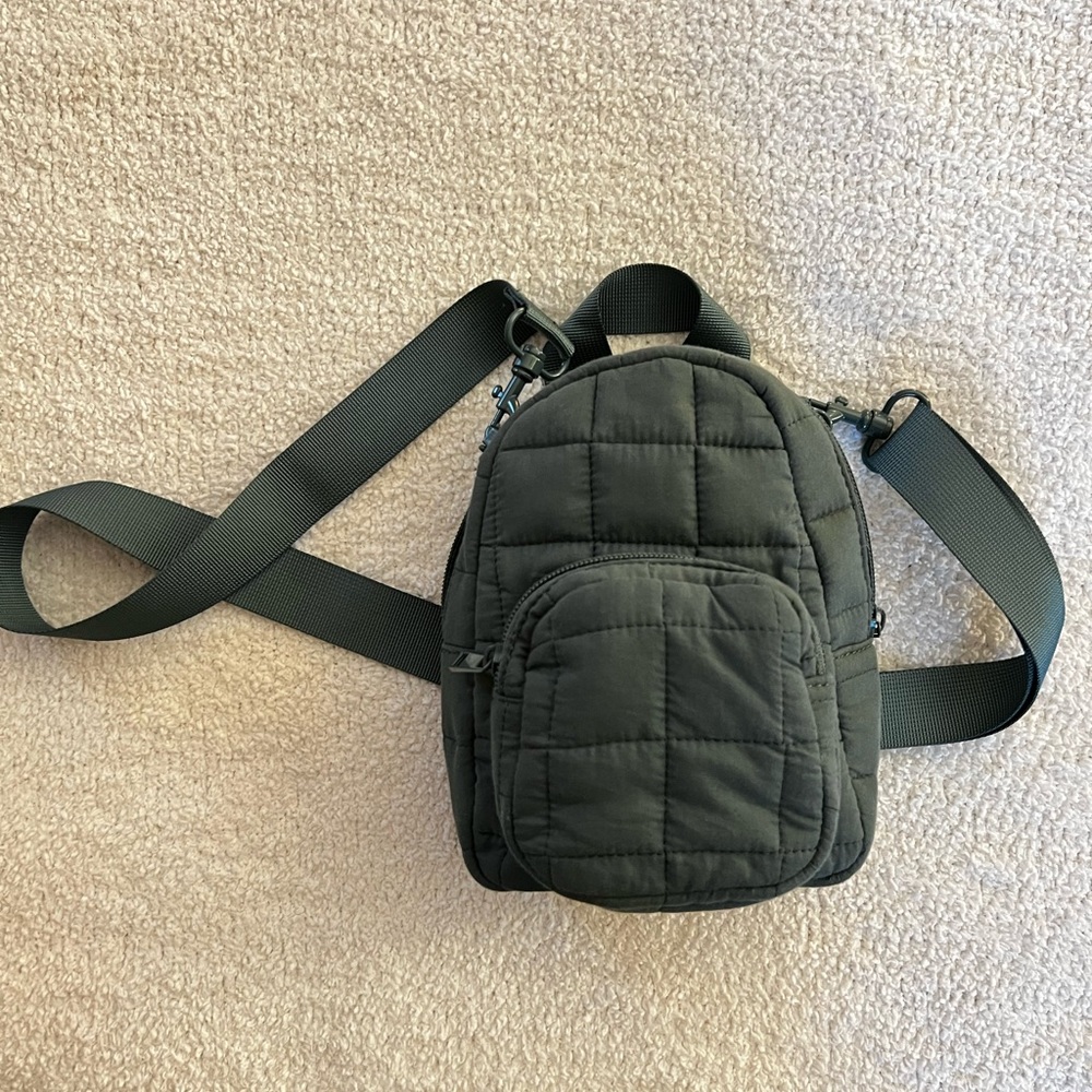 Aerie Mini Backpack Crossbody- Green